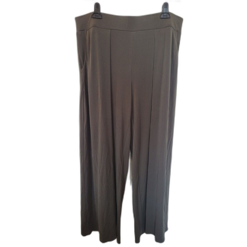 Gibson Latimer Olive Green Wide Leg Trouser Pants